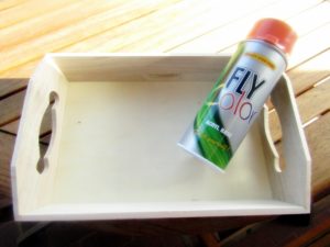 come decorare un vassoio in legno con l'occorrente scelto da L'Agenda di mamma Bea