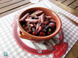 Pasta e fantasia penne integrali con ragù di verdure cucinate da L'Agenda di mamma Bea