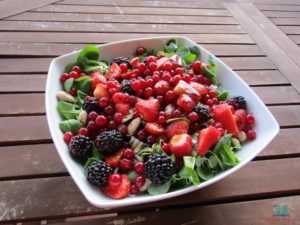 frutti golosi e inconsueti per l'insalata di soncino preparata da L'Agenda di mamma Bea
