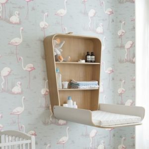 idee per un bagno con armadietto con i prodotti per il neonato secondo L'Agenda di mamma Bea