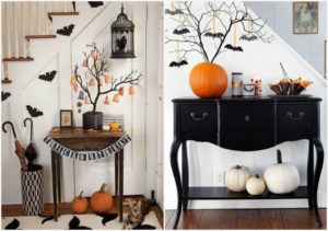 decorare l'ingresso pe Halloween con L'Agenda di mamma Bea